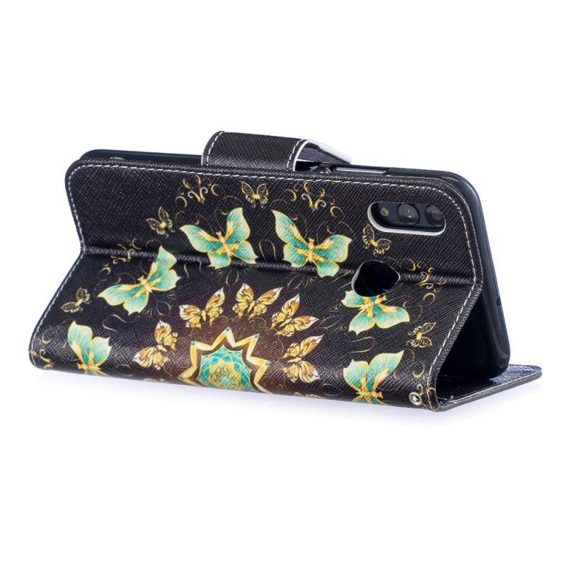 Honor 10 Lite Cover / Flipové Pouzdro Huawei P Smart 2019 Butterfly Mandala