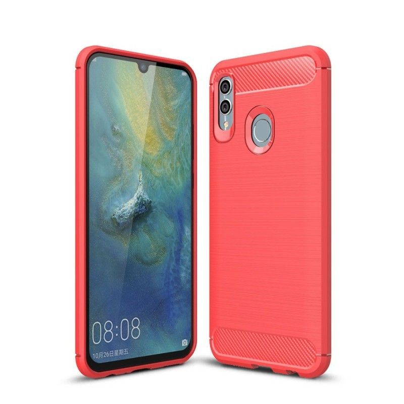 Honor 10 Lite Shell / Kartáčované Uhlíkové Vlákno Kryt Huawei P Smart 2019