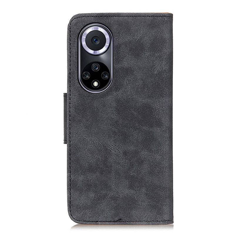 Honor 50 / Huawei Nova 9 Vintage Štípané Kožené Pouzdro