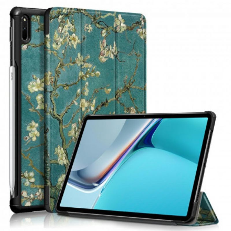 Inteligentní Pouzdro Kryt Huawei Matepad 11 (2021) Vyztužené Kvetoucími Větvemi