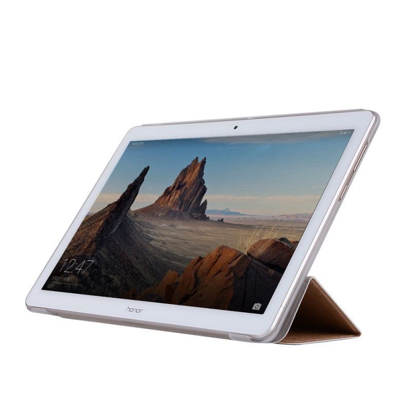 Inteligentní Pouzdro Kryt Huawei Mediapad T3 10 Hedvábná Textura
