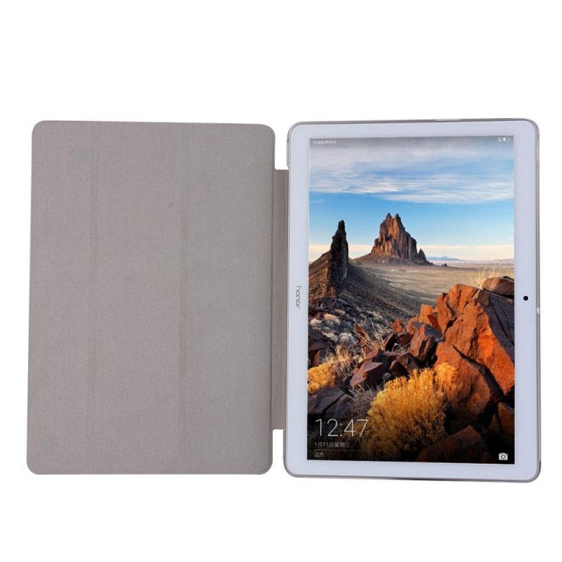 Inteligentní Pouzdro Kryt Huawei Mediapad T3 10 Hedvábná Textura