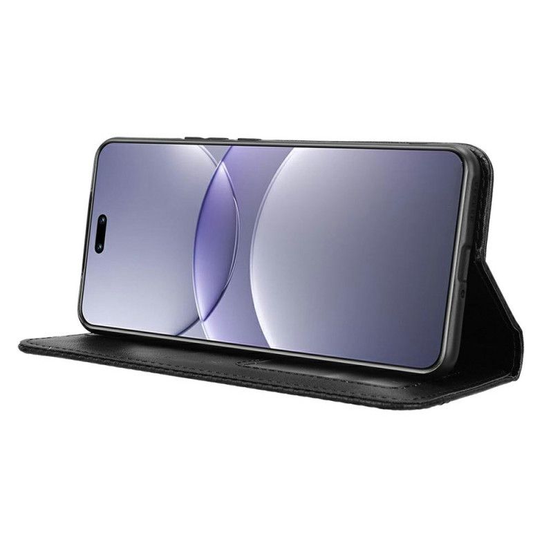 Kožené Pouzdro Folio Huawei Nova 13 Pro Vintage Okraj