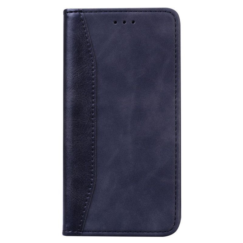 Kožené Pouzdro Folio Huawei P Smart 2020 Dvoubarevný Obchodní Kožený Efekt