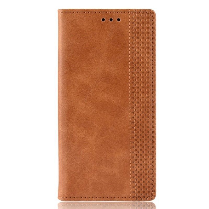 Kožené Pouzdro Folio Huawei P Smart Z / Čest 9x Stylizovaný Vintage Kožený Efekt