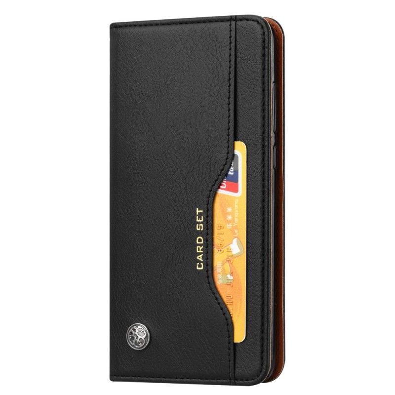 Kožené Pouzdro Folio Huawei P30 Držák Na Karty Z Umělé Kůže