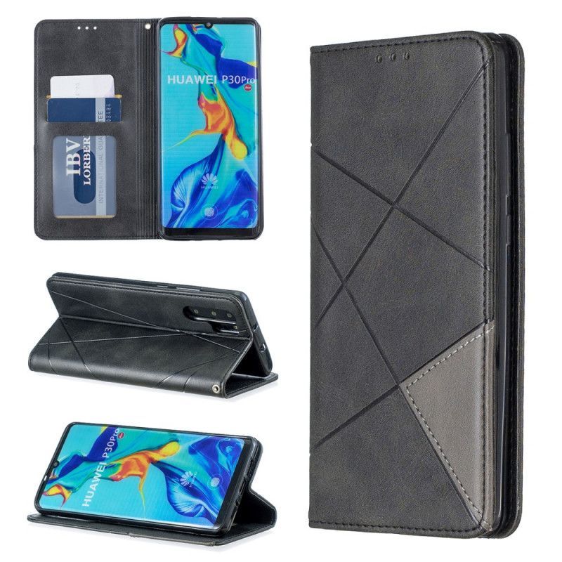 Kožené Pouzdro Folio Huawei P30 Pro Umělecký Styl