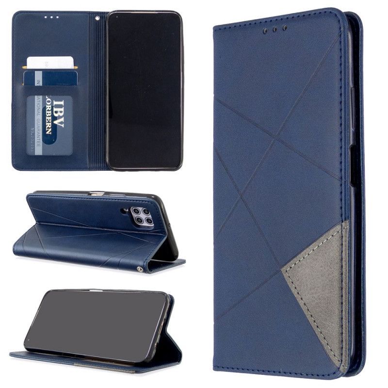 Kožené Pouzdro Folio Huawei P40 Lite Umělecký Styl