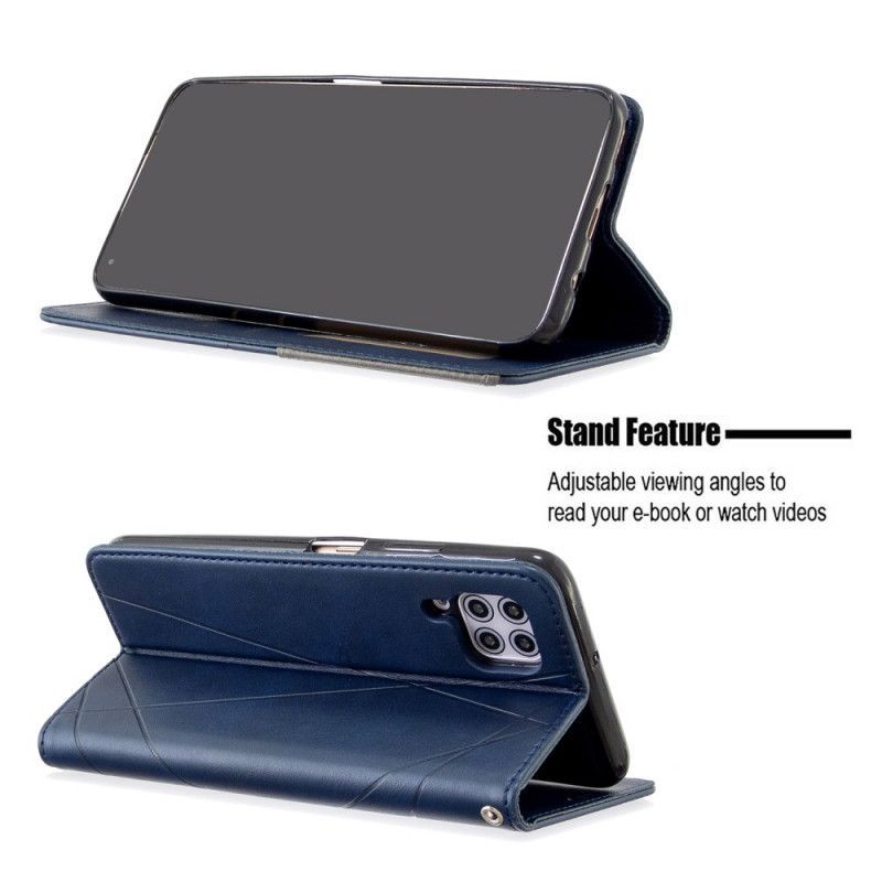 Kožené Pouzdro Folio Huawei P40 Lite Umělecký Styl