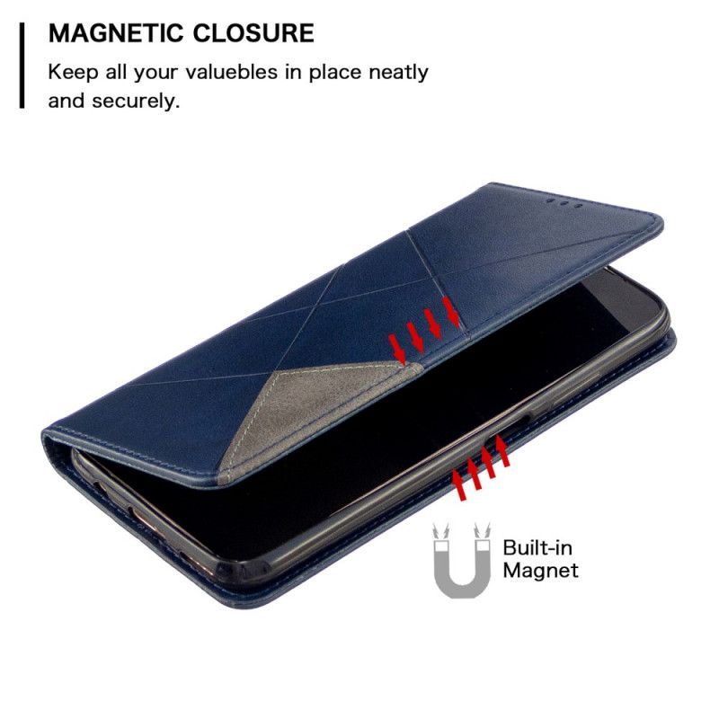 Kožené Pouzdro Folio Huawei P40 Lite Umělecký Styl