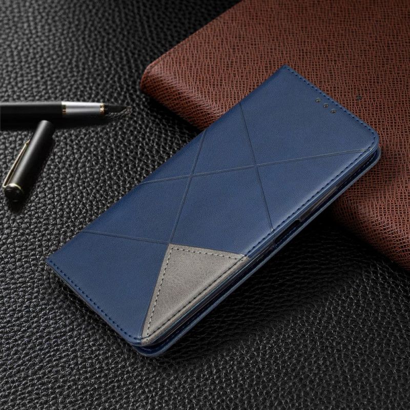 Kožené Pouzdro Folio Huawei P40 Lite Umělecký Styl