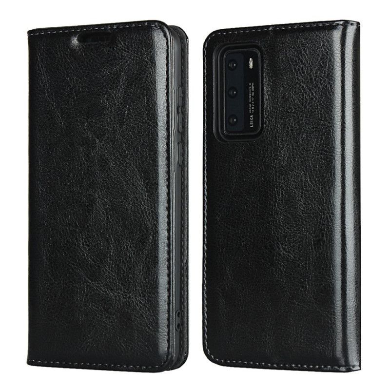 Kožené Pouzdro Folio Huawei P40 Pravá Kůže