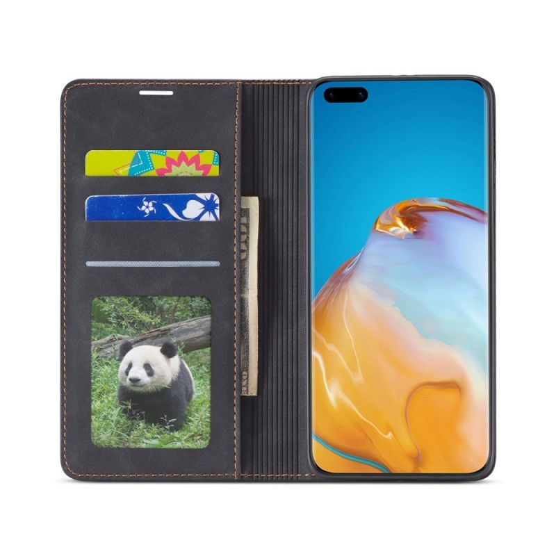 Kožené Pouzdro Folio Huawei P40 Pro Forwenw Kožený Efekt