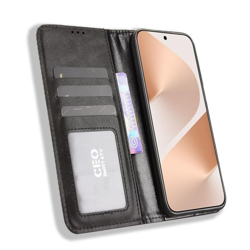 Kožené Pouzdro Folio Huawei Pura 80 Vintage Vlys