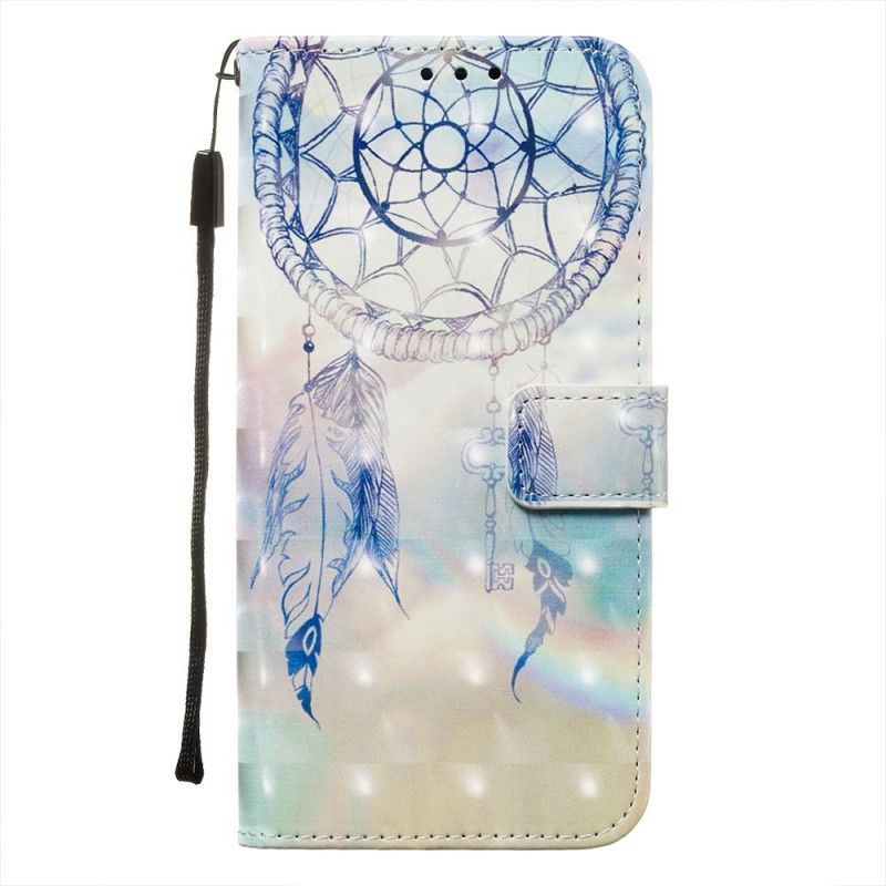 Kožené Pouzdro Huawei Mate 30 Pro Akvarelový Lapač Snů