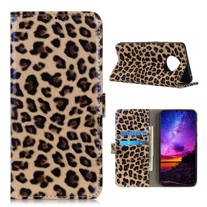 Kožené Pouzdro Huawei Mate 40 Pro Leopard
