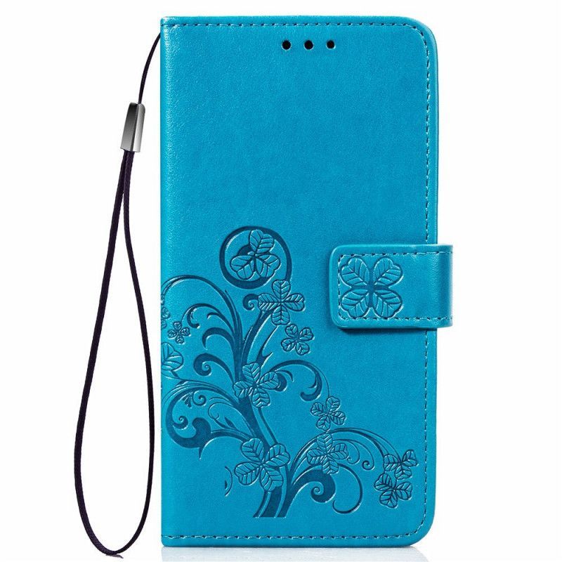 Kožené Pouzdro Huawei P Smart 2019 Motýli A Květiny