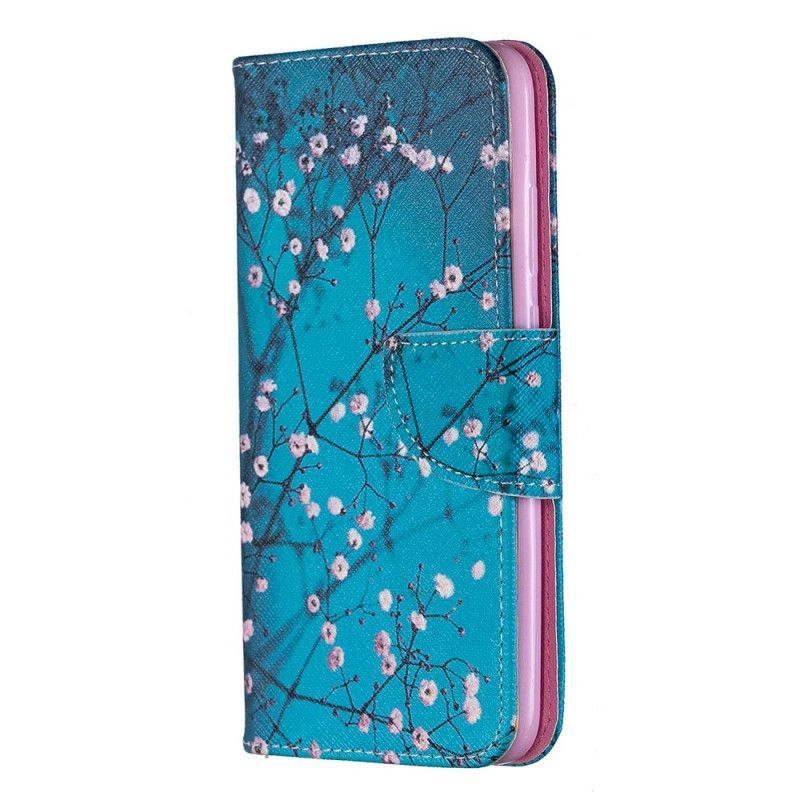 Kožené Pouzdro Huawei P Smart Plus 2019 Kvetoucí Strom
