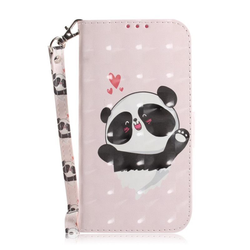Kožené Pouzdro Huawei P Smart S Pandí Láska S Popruhem