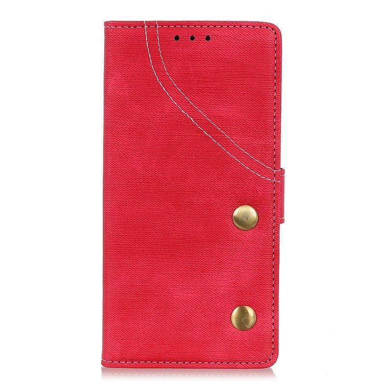 Kožené Pouzdro Huawei P30 Lite Knoflíkové Džíny