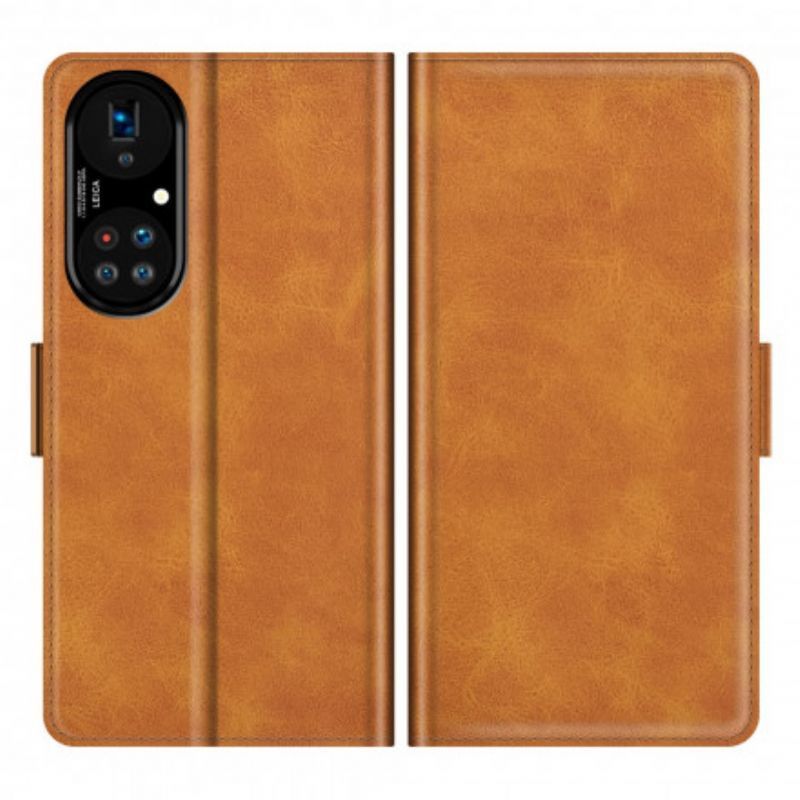 Kožené Pouzdro Huawei P50 Pro Designový Kožený Styl