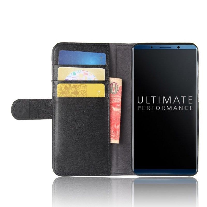Kožený Kryt Huawei Mate 10 Pro Pravá Kůže