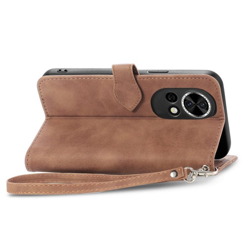 Kožený Kryt Huawei Nova 13 Krajkový Potisk