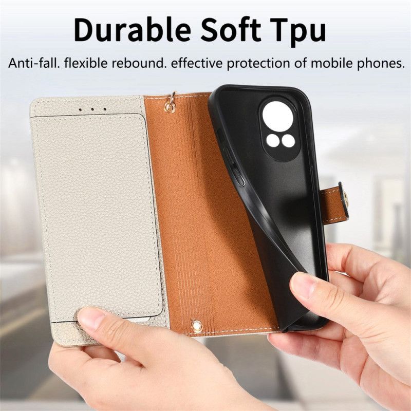 Kožený Kryt Huawei Nova 13 Peněženka S Rfid Srdíčky