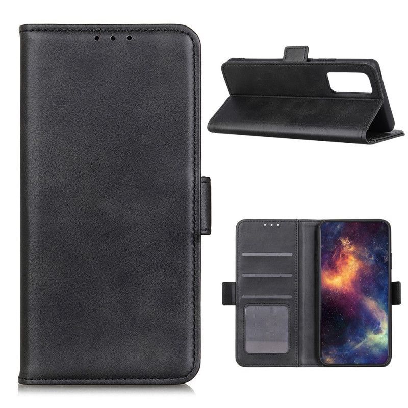 Kožený Kryt Huawei P Smart 2021 Dvojitá Klapka