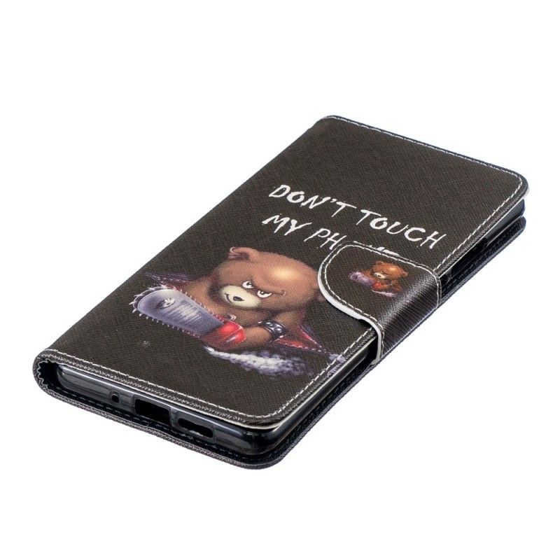 Kožený Kryt Huawei P30 Pro Nebezpečný Medvěd