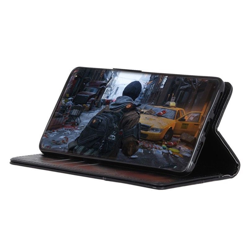 Kožený Kryt Huawei P30 Pro Umělecké Tlačítko