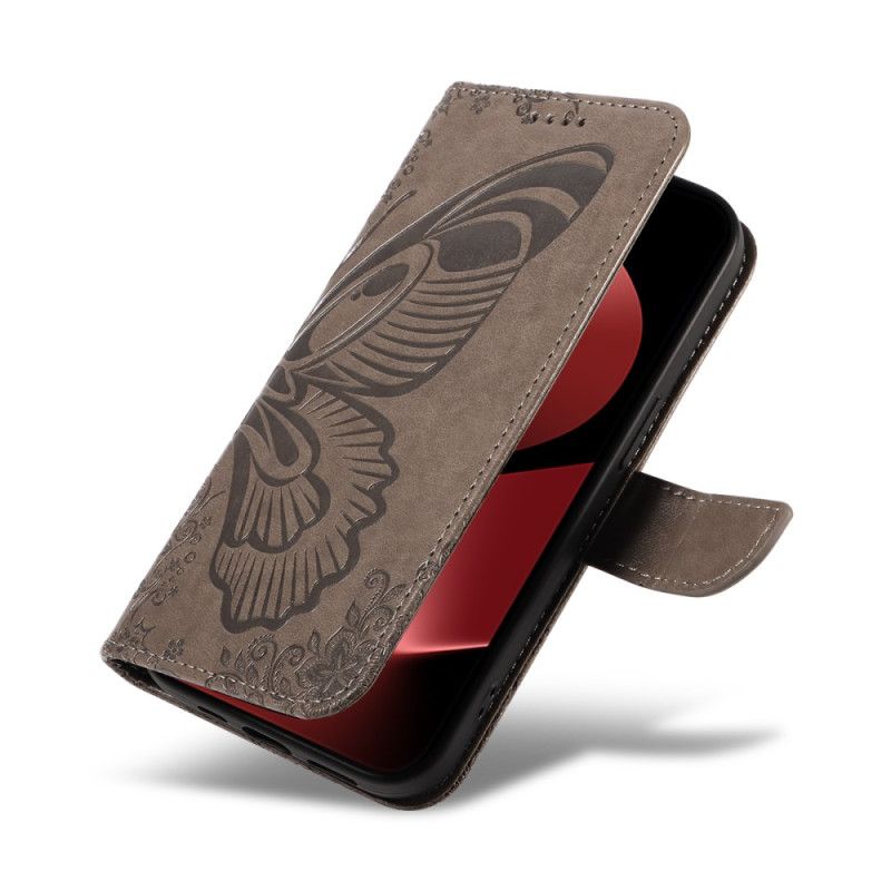 Kožený Kryt Huawei Pura 80 Pro Grafika Motýla