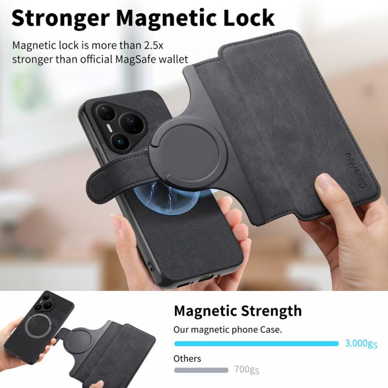 Kožený Kryt Huawei Pura 80 Pro Odnímatelné Pouzdro Caseneo