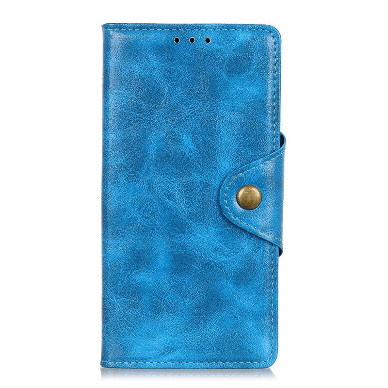 Kožený Kryt Na Huawei P Smart Plus 2019 Ozdobný Knoflík Z Umělé Kůže