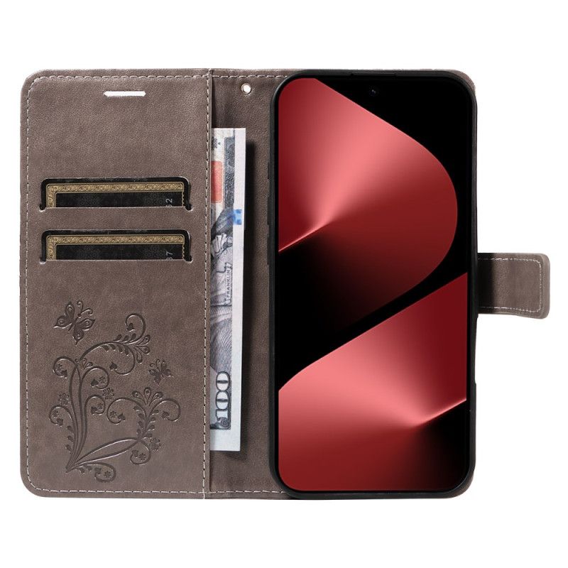 Kožený Kryt Na Huawei Pura 80 Pro Obří Motýli