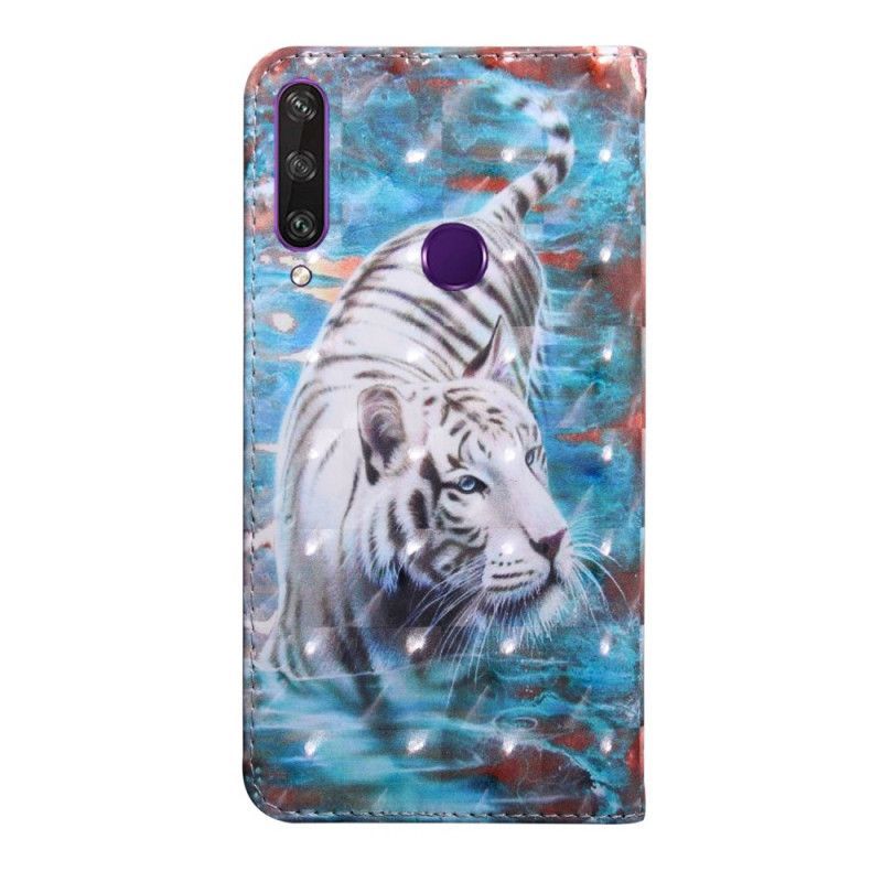 Kožený Kryt Na Huawei Y6p Tygr Ve Vodě