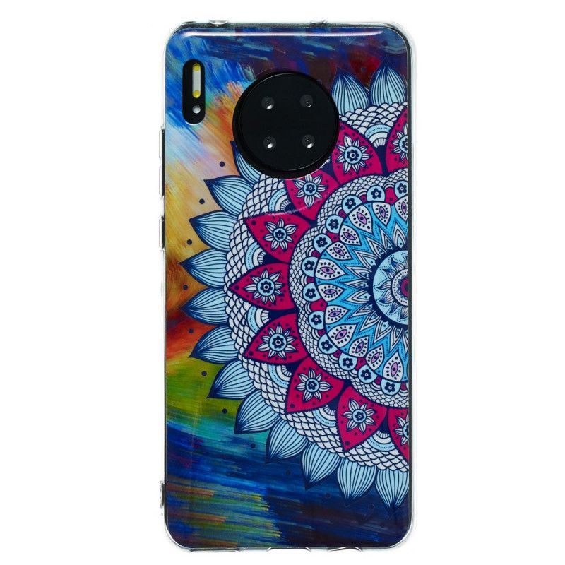 Kryt Huawei Mate 30 Fluorescenční Mandala Sova