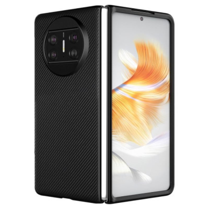 Kryt Huawei Mate X3 Tkaná Kůže Styl