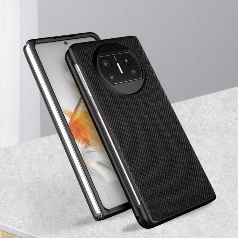 Kryt Huawei Mate X3 Tkaná Kůže Styl