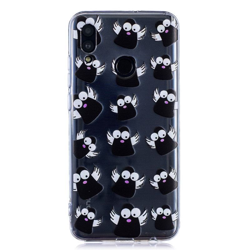 Kryt Huawei P Smart 2019 Průhlední Černí Duchové