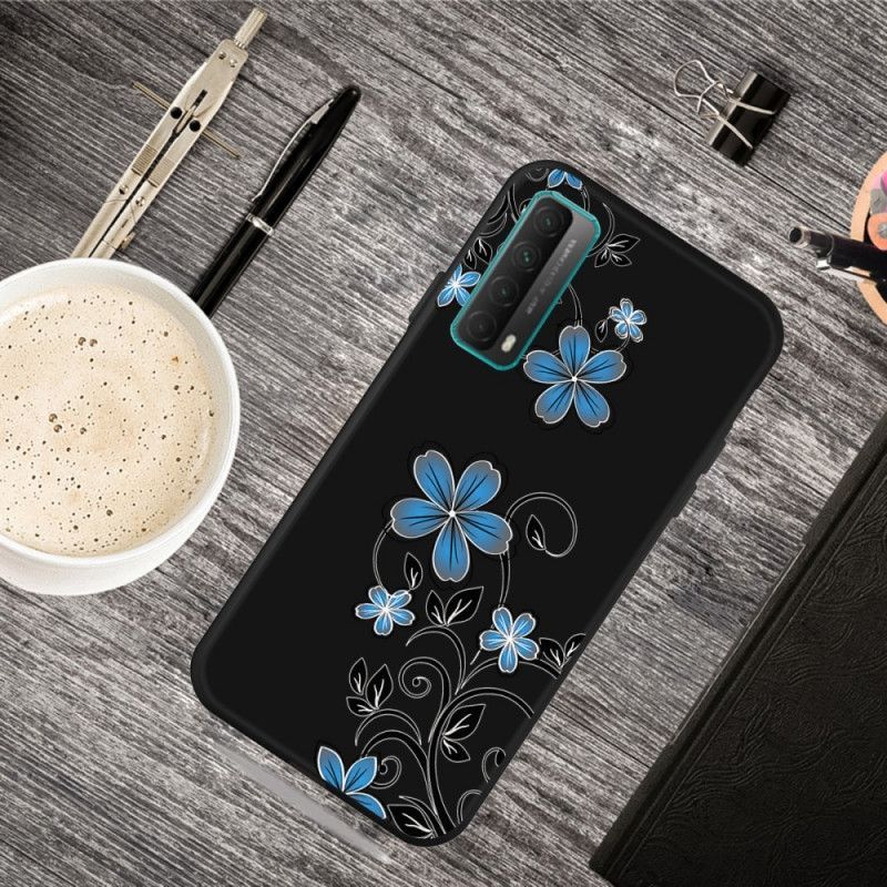 Kryt Huawei P Smart 2021 Modré Květy