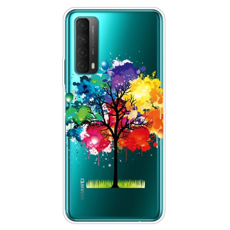 Kryt Huawei P Smart 2021 Průhledný Akvarelový Strom