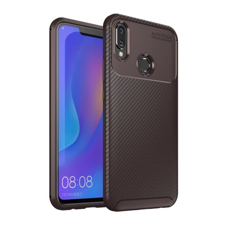 Kryt Huawei P Smart Plus Flexibilní Textura Uhlíkových Vláken