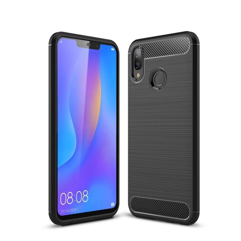 Kryt Huawei P Smart Plus Kartáčované Uhlíkové Vlákno