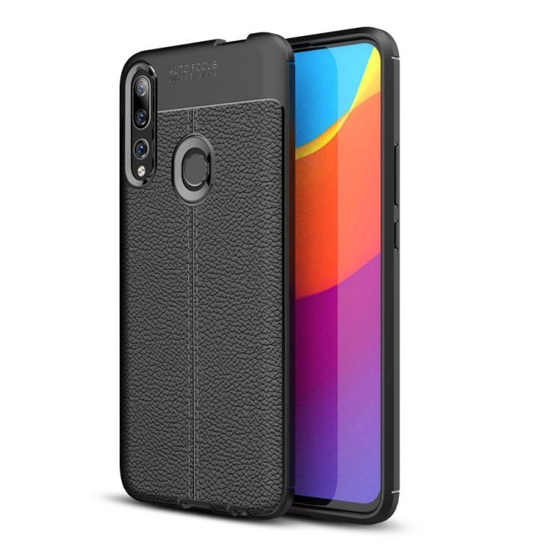 Kryt Huawei P Smart Z / Čest 9x Litchi S Dvojitým Koženým Efektem