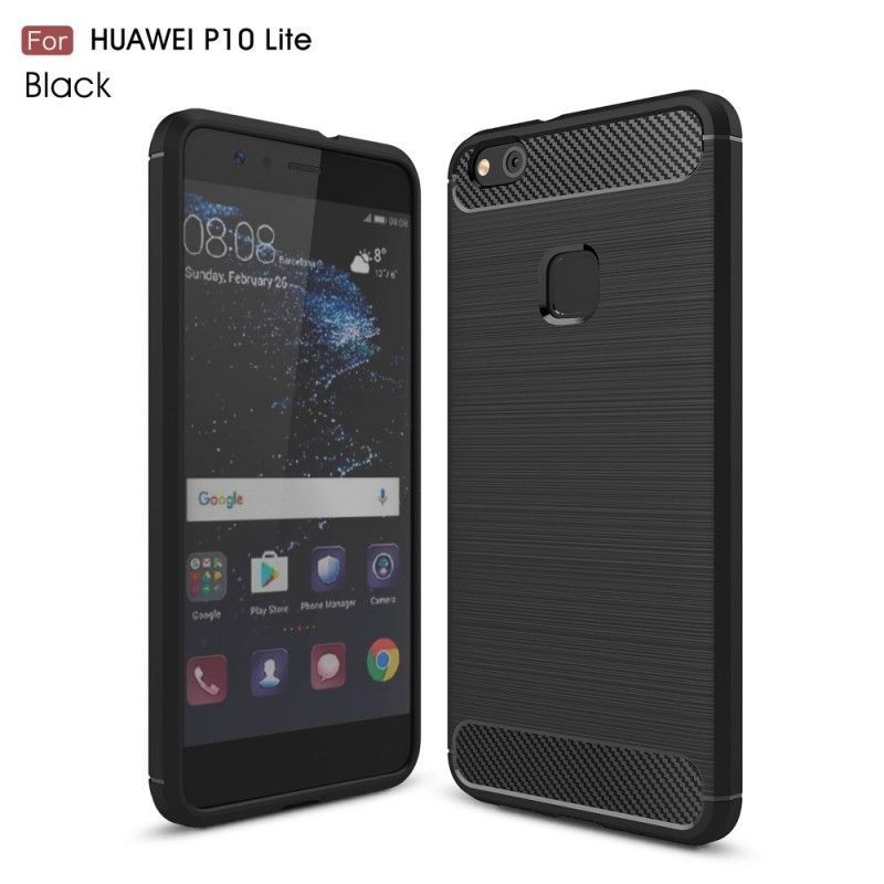 Kryt Huawei P10 Lite Kartáčované Uhlíkové Vlákno