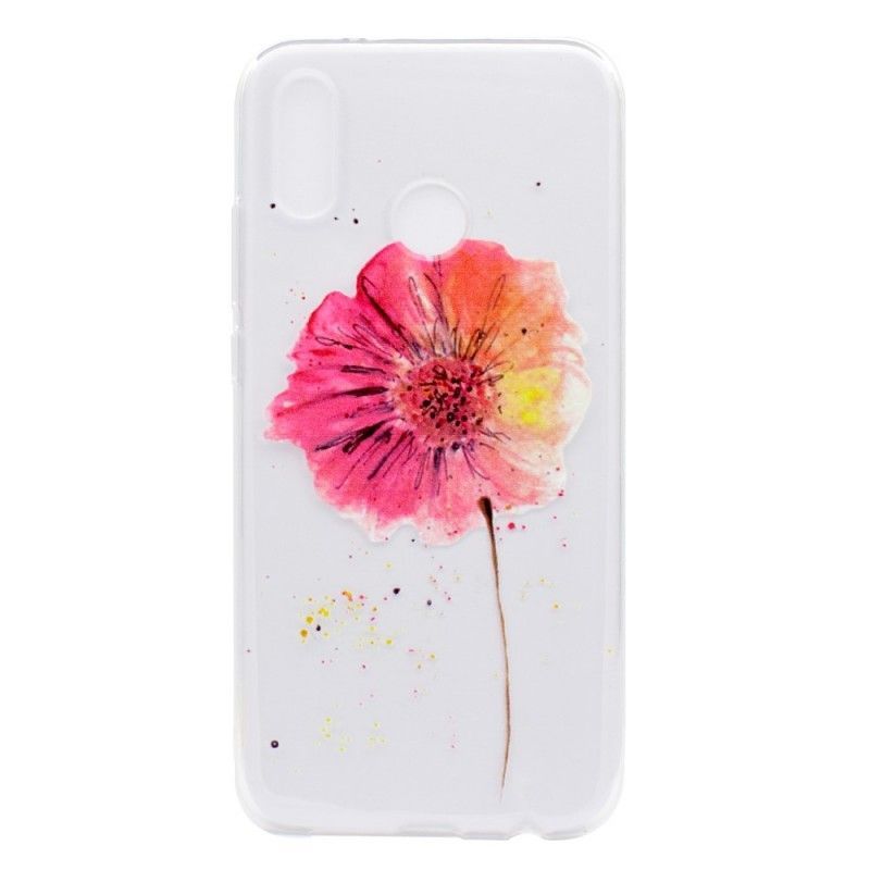 Kryt Huawei P20 Lite Akvarelový Mák Průhledný
