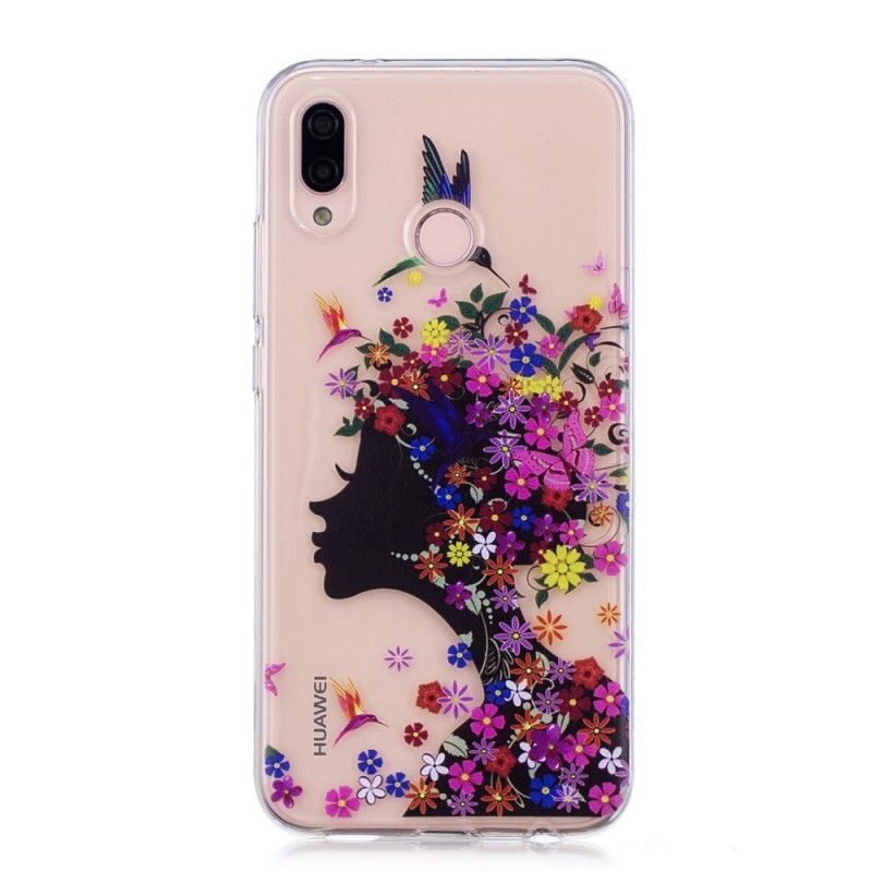 Kryt Huawei P20 Lite Průhledná Květinka