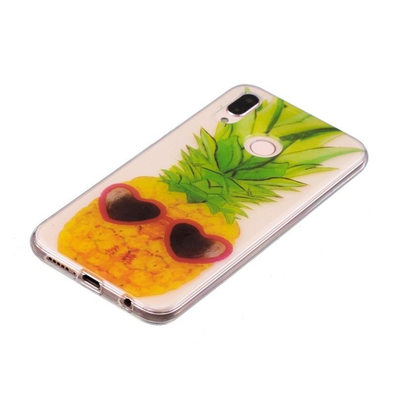 Kryt Huawei P20 Lite Průhledný Inkognito Ananas