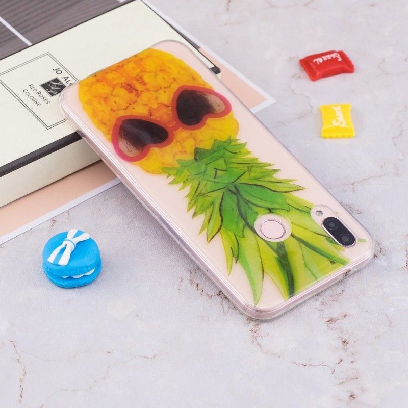 Kryt Huawei P20 Lite Průhledný Inkognito Ananas